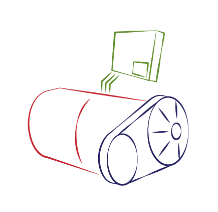 Sketch-electric-drive-unit-separate-inverter
